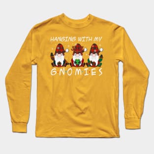 Set of Gnomes Illustration Long Sleeve T-Shirt